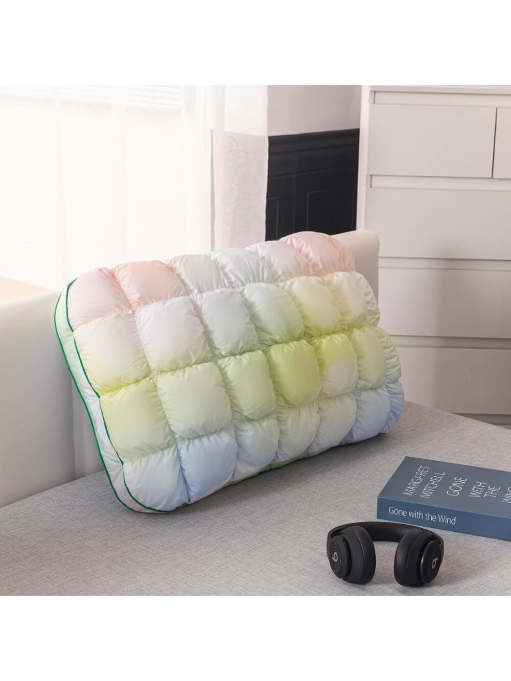 〽️Fluffy Support Bed Pillow Queen Size Rainbow Luxury Hotel Quality Pillow New